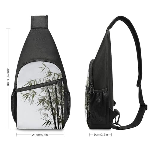 Mochila tipo sling bag urbana blanca para día y senderismo miniatura 2