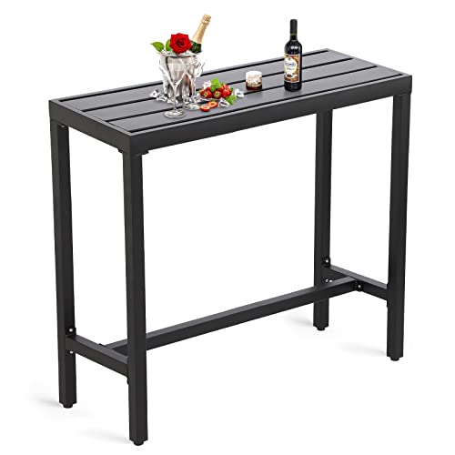 ONLYCTR Outdoor Bar Table, Patio Counter Height Bar Table, 40