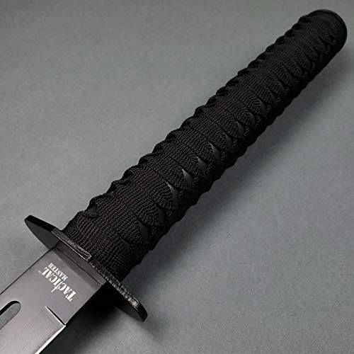 2 PCS Tactical Machetes, Tactical Fixed Blade Survival Katana Sword Set. for Camping, Collections, Gifts, Survival Tool Gear (Black-A) - Thumbnail 5