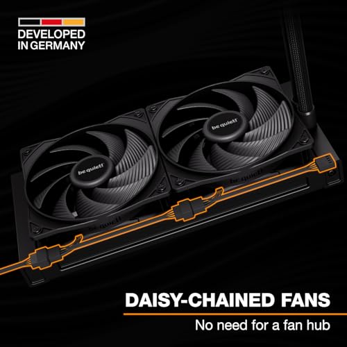 Image of be quiet! Pure Loop 3 240mm All-in-One Water Cooling for Slightly Overclocked AMD /Intel Systems, 2X Pure Wings 3 120mm PWM High-Speed Fans, High Static Pressure, Whisper-Quiet PWM Pump