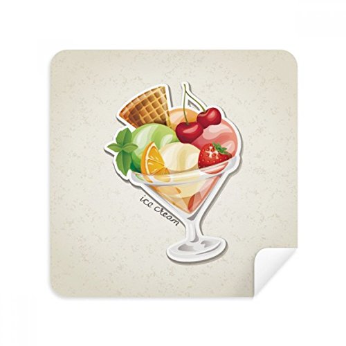 Chiffon écran téléphone en suède anti-trace motif fruit sucré