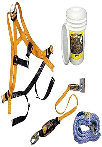 Image of Honeywell Miller by Honeywell BRFKT75 /75FT 75-Feet Titan ReadyRoofer Fall Protection System with Full-Body Harness