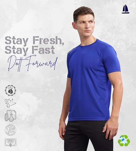 Image of Men's Regular Fit Quick-Dry Active T-Shirt for Gym & Sports - Stylish, Comfortable, and Perfect for Workouts & Everyday Wear