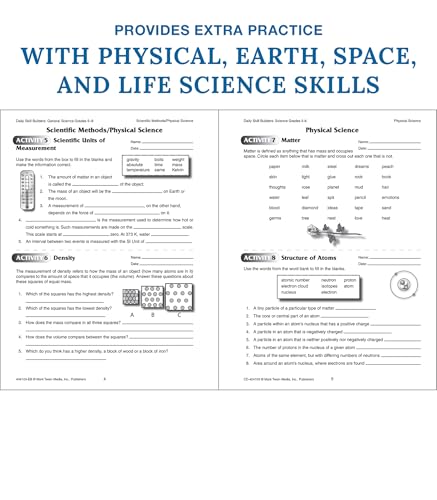 Mark Twain Media CD-404103 Mark Twain General Science Activity Book thumb #3