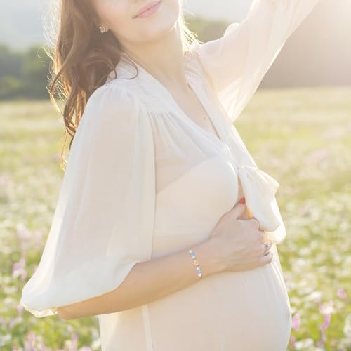 Fertility Moonstone Healing Bracelet for Women - Pregnancy Gift, First Time Mom Support, Spiritual Hope Bracelet4