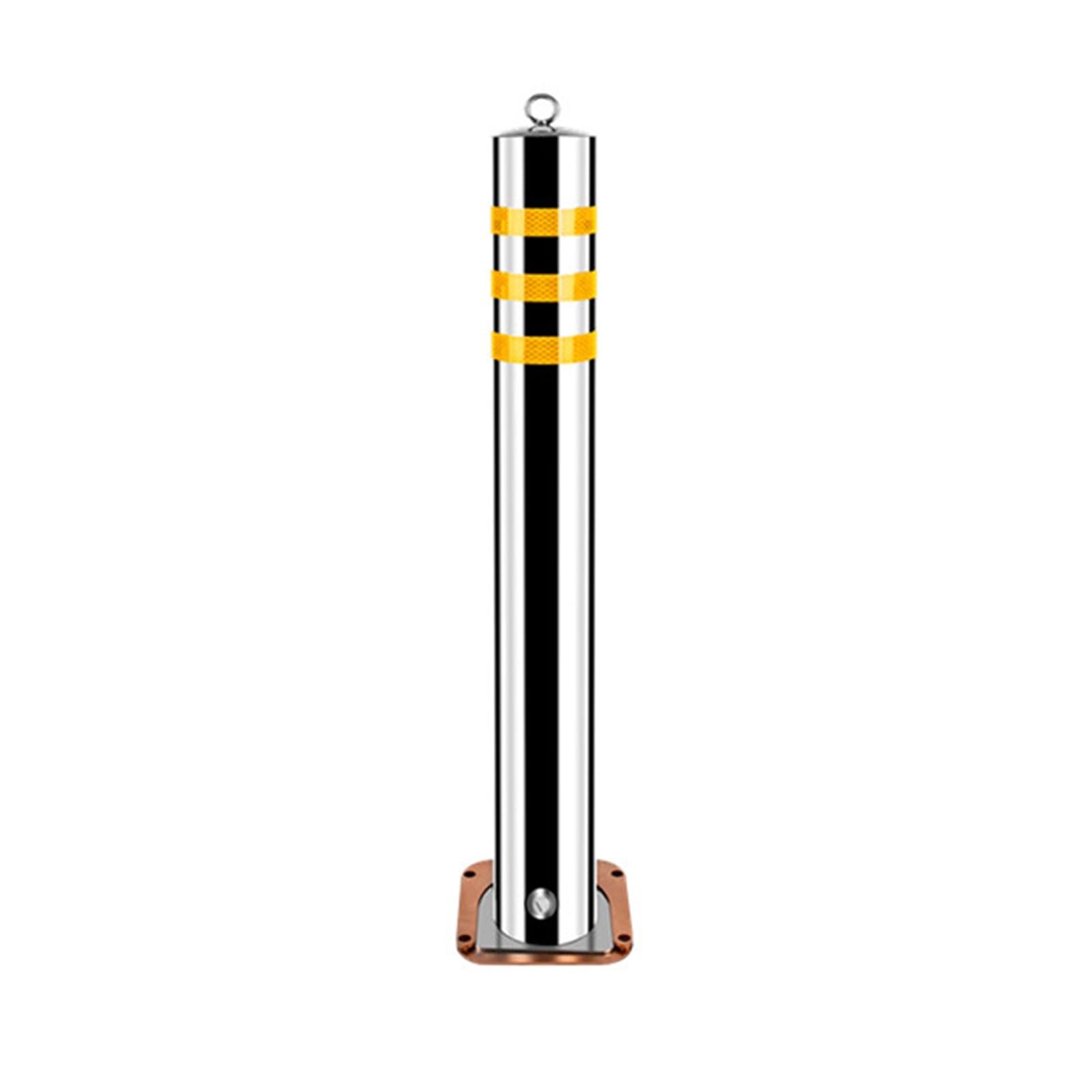 Generisch Sicherheitspoller aus Edelstahl, reflektierende Parkbarriere mit Aufprallschutz, abnehmbare Sicherheitspfosten zur Verkehrsregelung, ideal für Sensible Bereiche – 750 mm / 29,5 Zoll