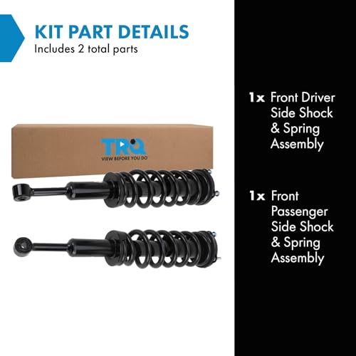 Image of TRQ Front Shock & Spring Assembly Set Compatible with 2008-2022 Toyota Sequoia