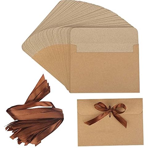 LOOPES 40pcs Vintage Kraft Paper Envelopes Cover