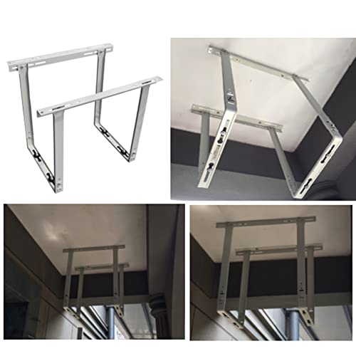 Soporte de montaje universal de CA para exteriores, soporte resistente para unidades de condensador de aire acondicionado sin conductos, fácil instalación en el techo