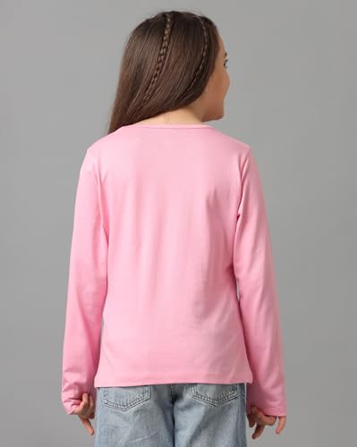 Image of Under Fourteen Only Girls Cotton Tops Collection - Round Neck, Crop Top, Full & Half Sleeve, Drop Shoulder, Ruffle Sleeve, Graphic Printed, Embroidered & Slub Knit Styles