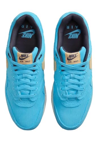 Nike Men's Air Max 1 PRM Baltic Blue/Sesame-Gridiron (FB8915 400) - 11.54