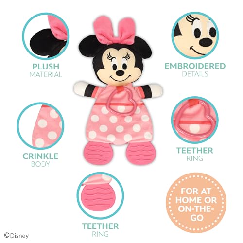 Kids Preferred KP79977 Disney Baby Minnie Mouse Plush And Sensory Crinkle Teether Toys thumb #2