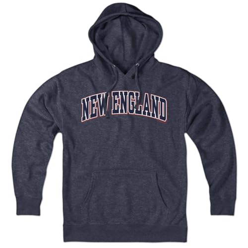 Chowdaheadz New England Arch Hoodie – Unisex Pullover Sweatshirt Soft Cotton Blend