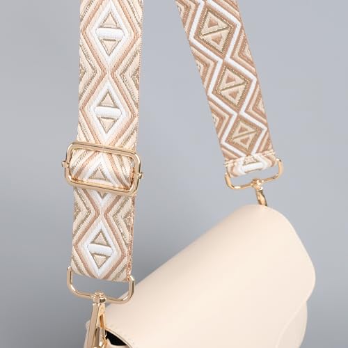 Image of chushui Metallic Thread Purse Strap for Women, Woven Replacement Bag Strap | Subtle Shine That Changes with the Light