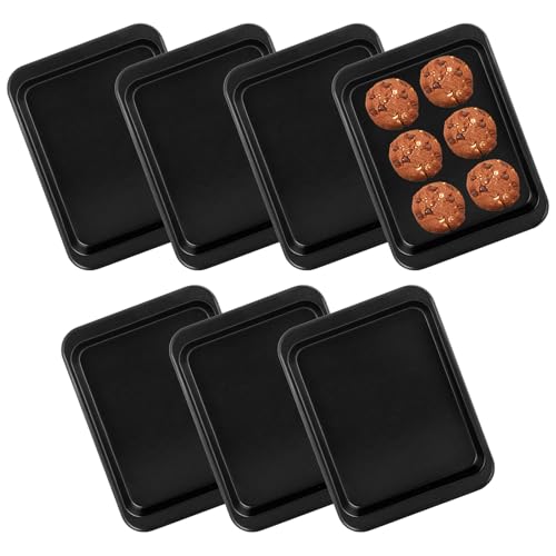 LOPYXBR 7Pcs Small Baking Trays for Oven Non Stick, 24 x 18 x 2 c...