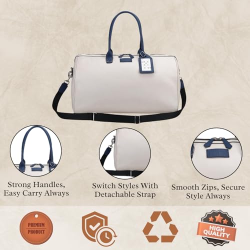 Full-Grained Italian Leather Cabin Duffel Elite Bag | Unisex Travel Bag | Genuine Leather Travel, Gym, Weekend Overnight Duffel Bag | Ideal Gift for Birthday, Wedding, For Women & Men3