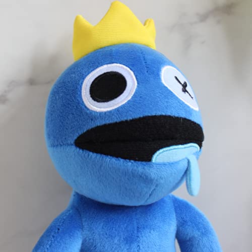 Image of Rainbow Friends Blue Plush Toys, Rainbow Friends Stuffed Animals, Cute Rainbow Friends Plushies Gifts for Kids Halloween Christmas Game Fans