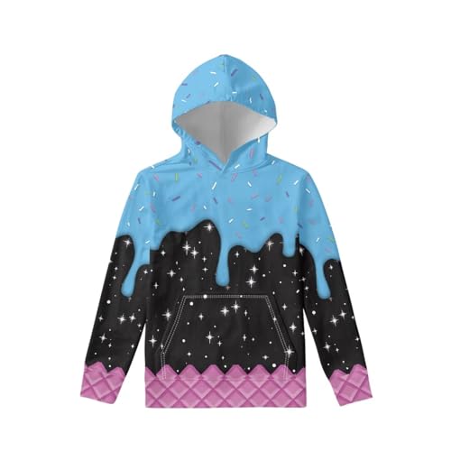 Image of Coloranimal Unisex Girls and Boys Long Sleeve Hoodies Hoody Athletic Pullover Sweatshirts Tops Age 6-16year