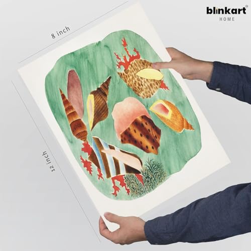 Image of BLINKART Abstract Art Aesthetic Modern Art Walls With Frame | Natural Wood Texture | Living Room Bedroom Office Wall Decoration | Poster Home Decor Frames Wall Bedroom | 12x8 Inches (D358)