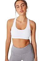 COTTON ON BODY Strappy Sports Crop White, Large