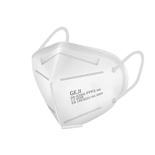 Preisvergleich Produktbild SOYES FFP2 Maske CE Zertifiziert-20 Stück, Atemschutzmaske Mehrschichtige Staubschutzmaske für Erwachsene Mund-und Nasenschutz(Weiß)