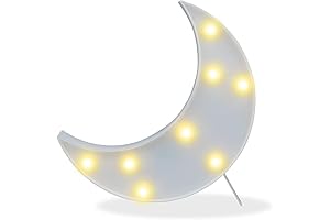 Decorative LED Crescent Moon Marquee Sign: Illuminate Your Space with Lunar Allure