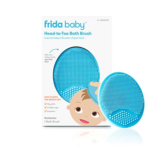 Frida Baby DermaFrida the SkinSoother Baby Bath Brush: Cradle Cap Brush for...