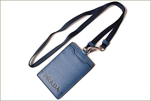 Amazon プラダ パスケース Idホルダー カードケース Prada ネックストラップ付 2mc016 バッジホルダー アズーロ 並行輸入品 Prada プラダ 名刺入れ