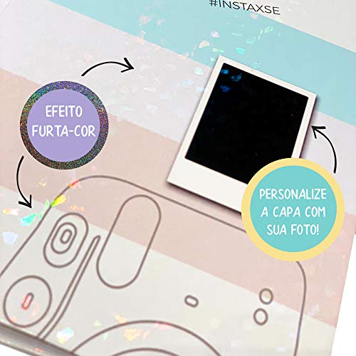 Álbum Instax para Scrapbook - 80 fotos, FUJIFILM BRASIL, Colorido em Acabamento Furta-Cor