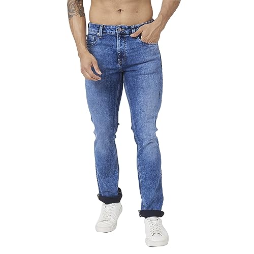 Image of Spykar Men's Rafter Boot Cut Mid-Rise Casual Jeans