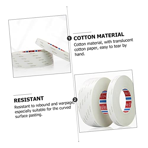 VILLCASE 2 Pçs Translúcido Decorxcm Fita Adesiva Pesada Home Office Ofícios Laterais Superadesivos M