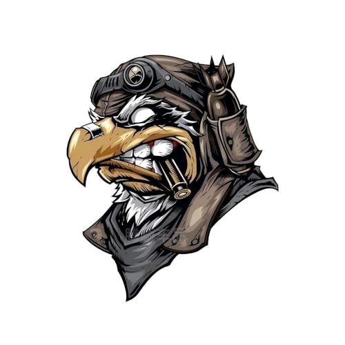 Image of 2 Pcs American Bald Eagle Flag Decal Sticker, Scratch Vinyl Bumper Patriotic Waterproof Eagle for Car Truck Trailer SUV Outdoor Window Wall Laptop Tablet Any Smooth Surface