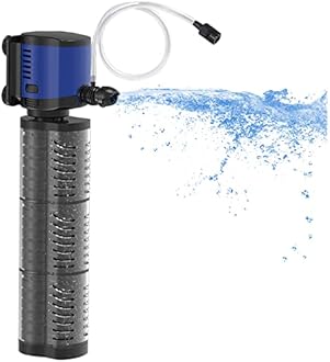 TARARIUM Aquarium Filter Powerful 660GPH for 100-300 Gallon Large Fish Tank Small Pond Fountain, Wave-Maker Submersible Water Pump Turtle Tank Filter for Saltwater & Freshwater System