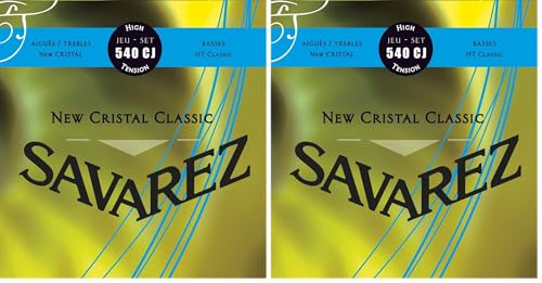 Cordes guitare classique Savarez 540CJ New Cristal pour un confort de jeu quotidien unique