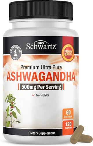 BioSchwartz Ashwagandha Supplements - Extra Strength Ashwagandha...