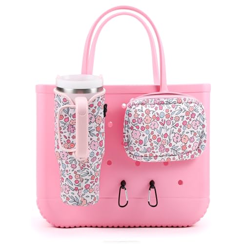 MEETI 4PCS Organizer Pink Floral