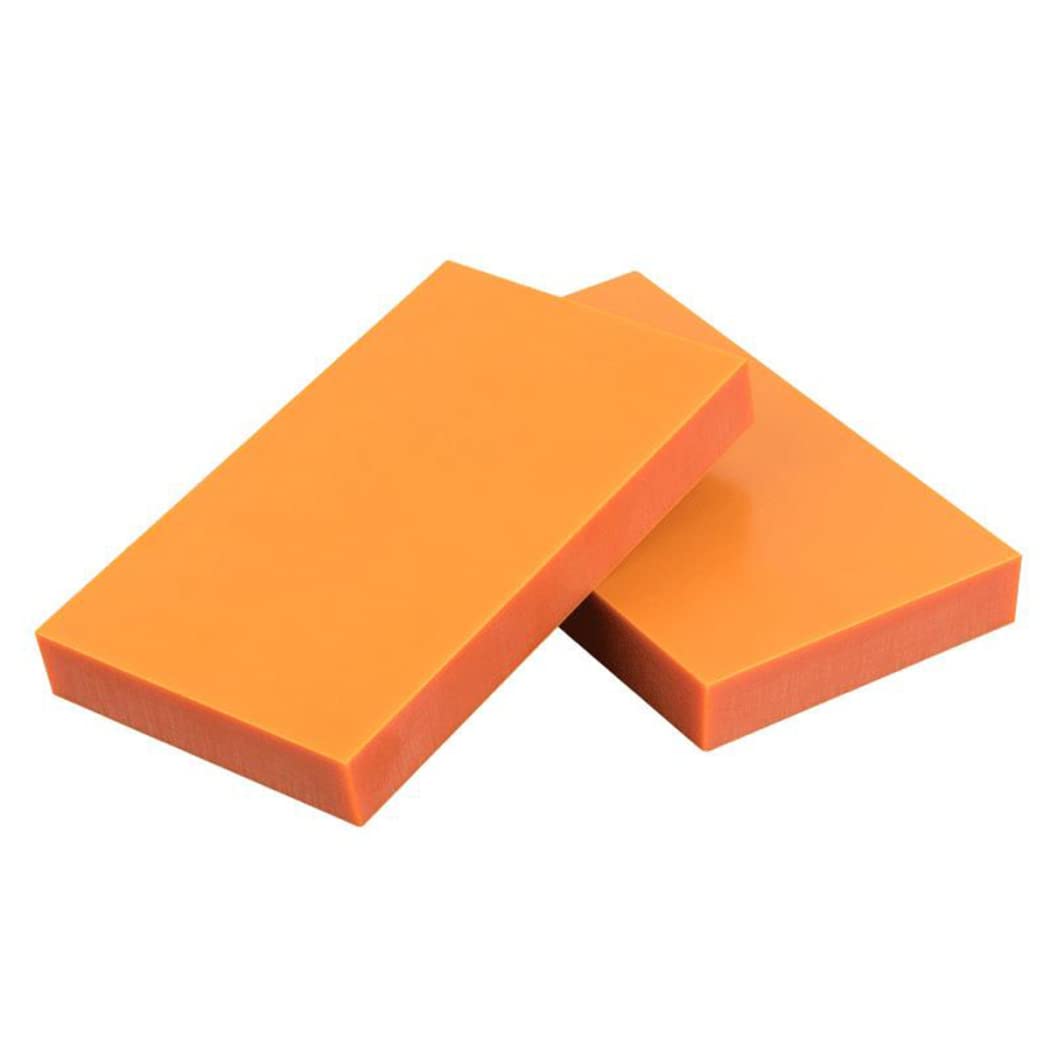 Rojo Naranja Hoja De Placa Plana De Resina Fenólica De Baquelita Piso En PCB Mecánica,Longitud 300mm Ancho 300mm Espesor 5mm a 10mm 2 Piezas,300mmx300mmx5mm