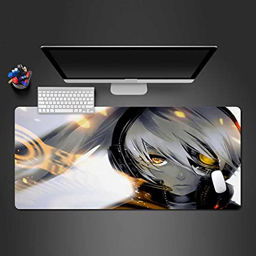 Tapis de souris gamer XXL 900x400 mm motif anime musique