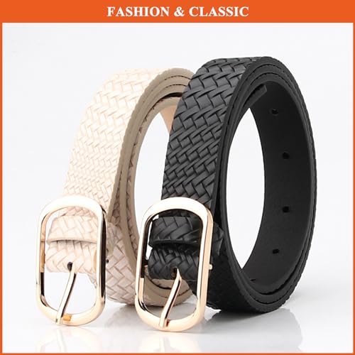 Fashion Belts for Women, Vintage Western Design PU Leather Ladies Pin Buckle Waist Strap3