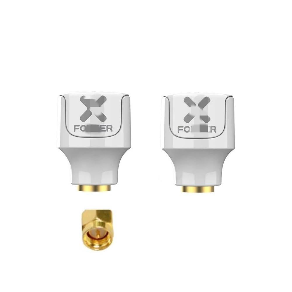 Dla Foxeer Lollipop 4 dla anteny Stubby 2.6DBi 5.8G RHCP LHCP FPV SMA RPSMA Micro Mushroom antena odbiorcza dla FPV RC Drone gogle(2pcs White SMA RHCP)