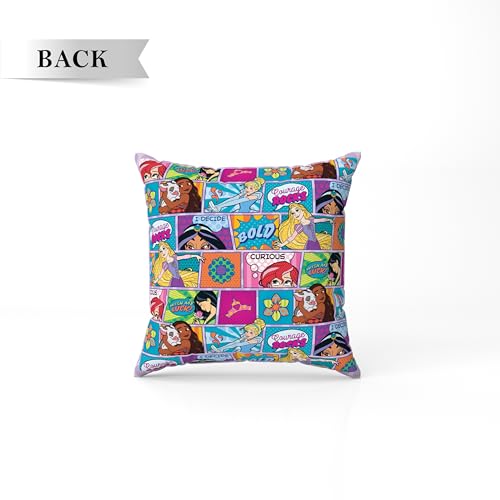 Image of Sassoon Princess Reversible Cartoon Printed Cushion Cover, Purple (Pack of 1)