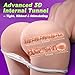 baiwatt Life Size Sex Doll Male Masturbator - 17.6LB Realistic Torso Sex Dolls 2:1 Hip-to-Waist Ratio Big Boobs & Soft Ass, Pocket Pussy Built-in Adjustable Skeleton Sex Toy for Men Masturbation