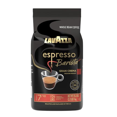 Lavazza Espresso Barista Gran Crema Whole Bean Coffee Blend, Medium Espresso Roast, Oz Bag...