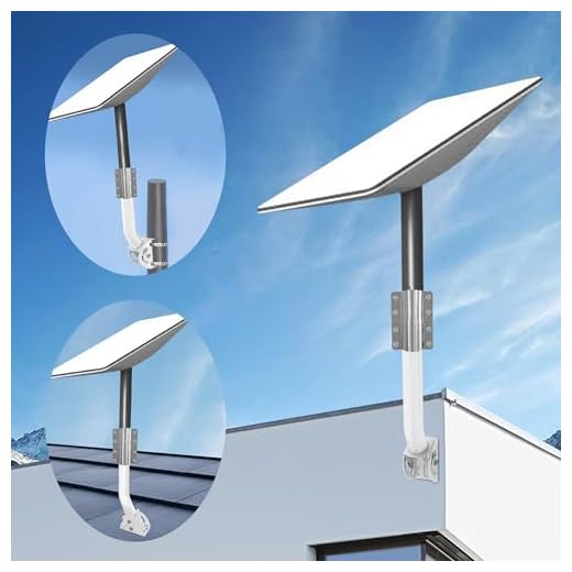 Kit de Internet Satellite Starlink – Ideal para instalação de montagem em telhado, mastro, parede, J, compatível com prato retangular V2, solução de montagem versátil (apenas suporte)