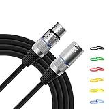 Cable de micrófono que dispone de una conexión hembra e una macho