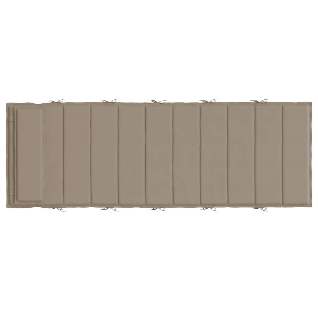 vidaXL Cuscino per Lettino Tortora 180x60x4 cm in Tessuto Oxford, cuscino, cuscino per seduta, cuscino per sedia, cuscino da esterno