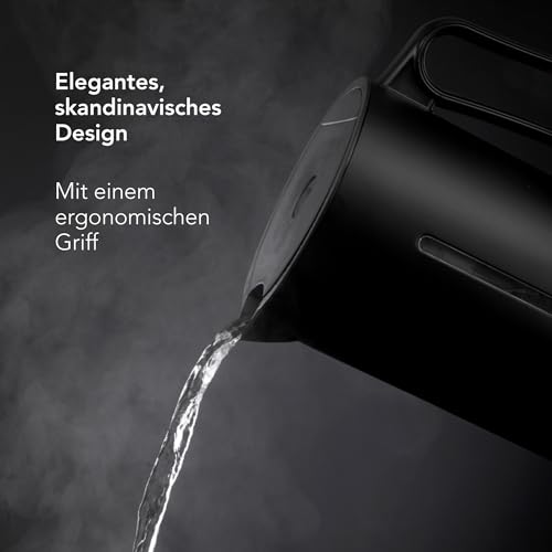 Foto von Wilfa Svart Format Wasserkocher / 1,25 Liter / 2.200 Watt/manuelle Temperaturregelung 40 bis 100 Grad/mit Warmhalte-Funktion/isolierter Doppelwand-Wasserkocher (schwarz)