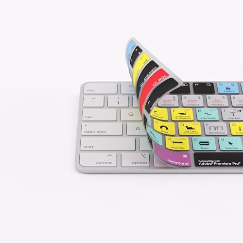 Shortcut Keyboard Cover for Adobe Premiere Pro. Compatible ONLY with Apple Magic Keyboard with TouchID and Magic Numeric Keyboard - Image 3