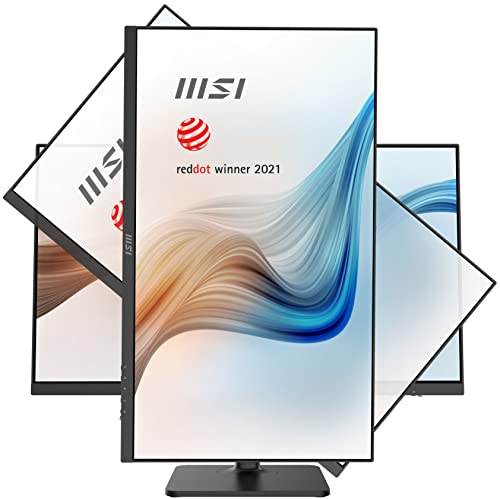 Image of MSI PRO MP243XW 23.8 Inch 1920 X 1080 Full HD LCD Monitor: 100Hz High Refresh Rate, Crisp Visuals, Ergonomic Design, Blue Light Reduction, Seamless Connectivity, White