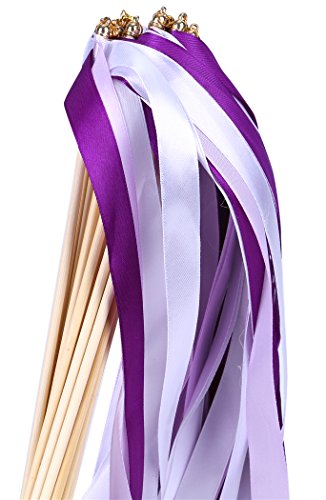 Ruban Baguettes de mariage et fête avec serpentins et clochettes | Lot de 30 pièces